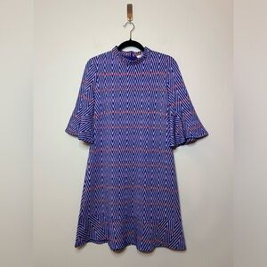 TYLER BOE The Mindy Jacquard Dress Chevron Size S